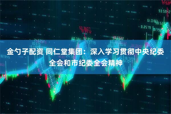 金勺子配资 同仁堂集团：深入学习贯彻中央纪委全会和市纪委全会精神