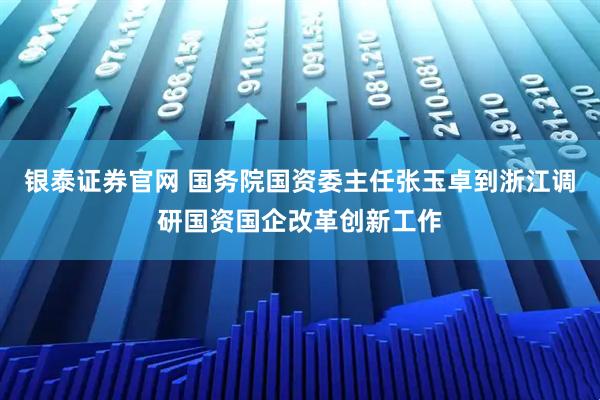 银泰证券官网 国务院国资委主任张玉卓到浙江调研国资国企改革创新工作